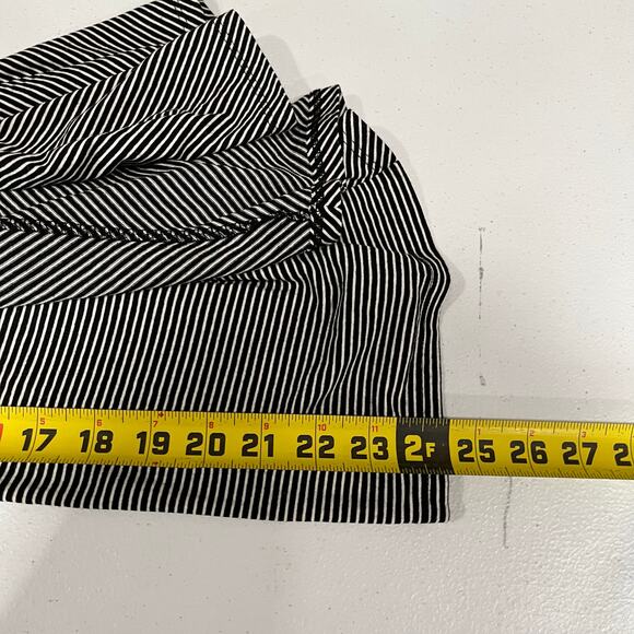 Talbots Black White Stripe Open Front Short Sleeve Cardigan Womens Medium Petite - Picture 5 of 5